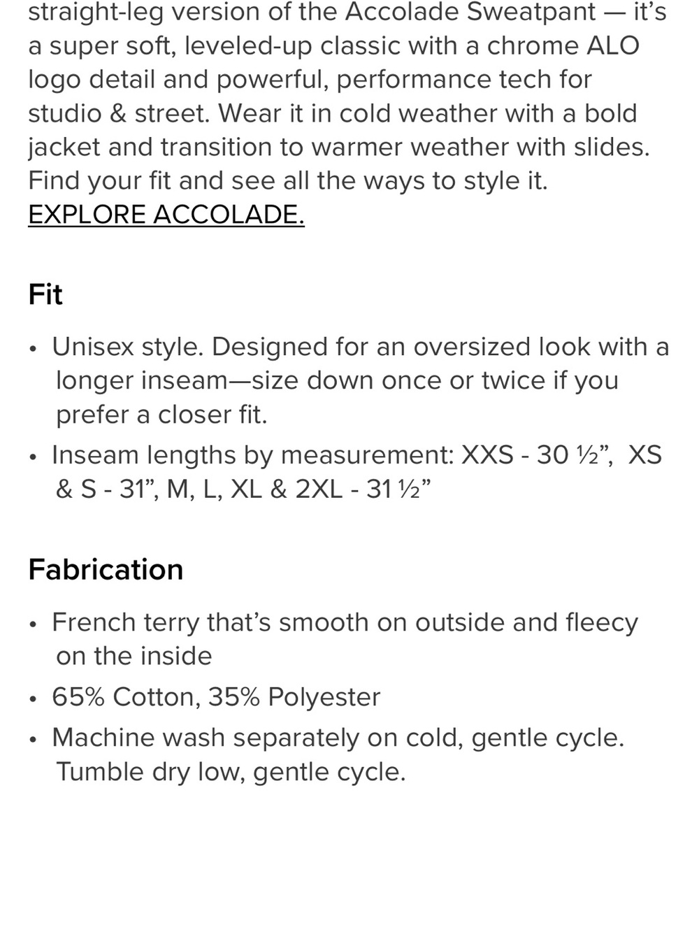 Alo Accoladr Black Drawstring Sweatpants - Picture 5 of 12